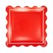 Red Scalloped Paper Plates – 10" Square Party Plates (8 Pack)
